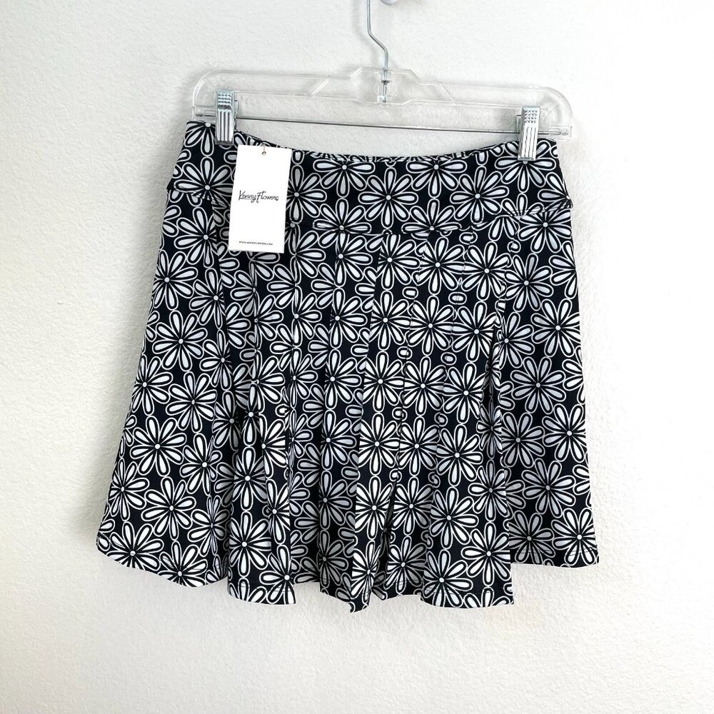 NEW $78 Kenny Flowers Womens Large Ladies‎ Country Club Skort Golf Performance